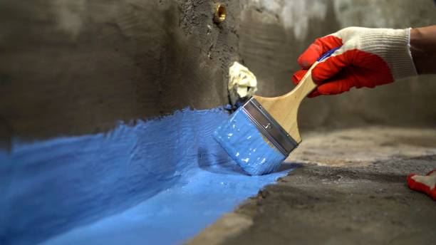 Commercial Interior Drainage System project at a Pewaukee, WI business property by SJ Waterproofing Pros